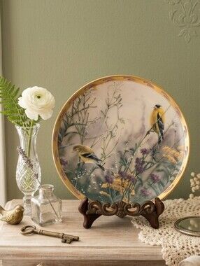 Lenox βGoldenβ―Splendorβ Collector Plate β Catherineβ―McClung (1992)